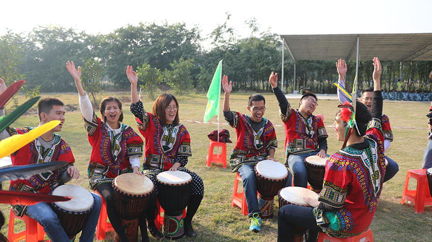 中國鐵建ERP沙盤模擬和非洲鼓拓展