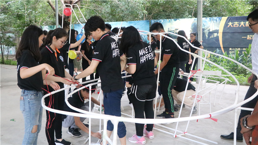 棒谷網絡香草世界廣州拓展訓練基地管理層拓展訓練活動