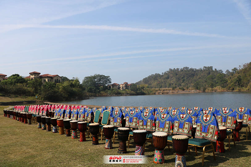 深圳訊得達(dá)教育萬綠湖百人非洲鼓拓展團(tuán)建活動